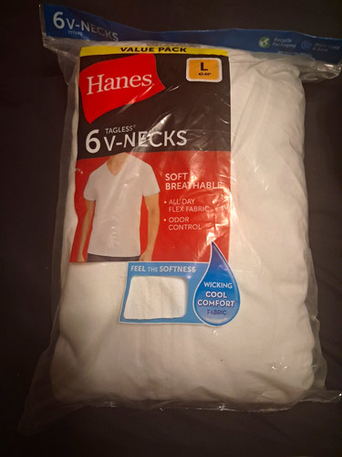 Hanes men tagless - hanes, v-neck